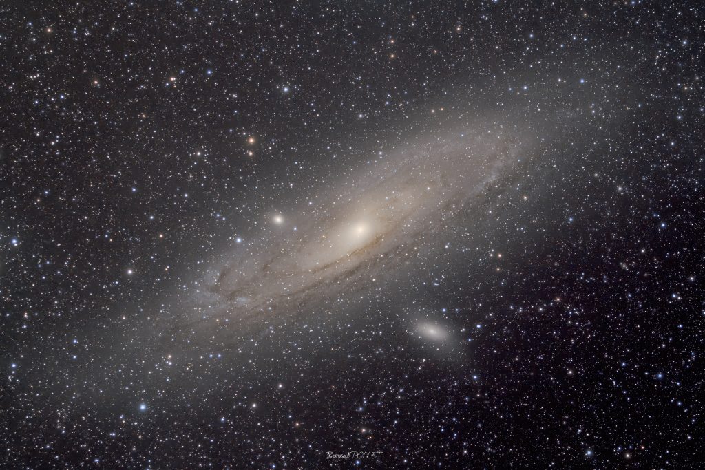 M31 – Galaxie d’Andromède, photo Bertrand Pollet